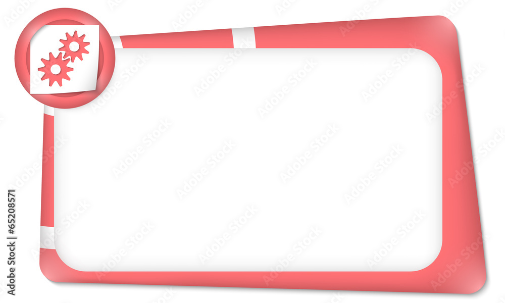 vector frame for any text with cogwheels vector frame for any text with cogwheels