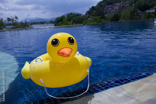 Inflatable duck. photo