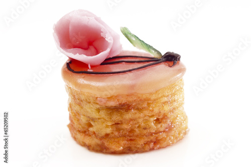 Schilderij op canvas Petit Fours,cose -up