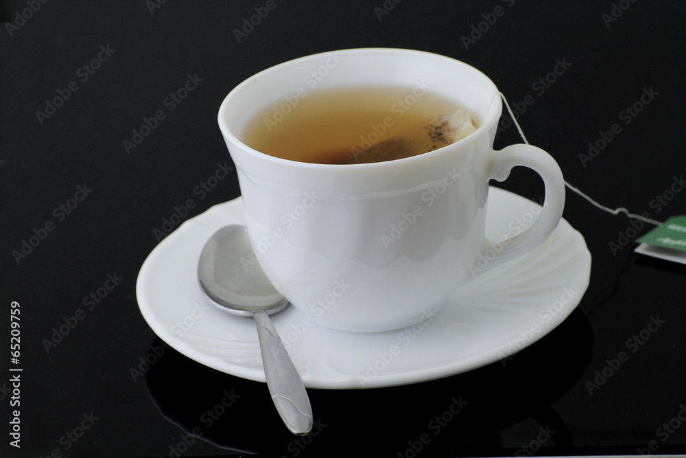 tee tasse schwarzes hintergrund tee tasse schwarzes hintergrund
