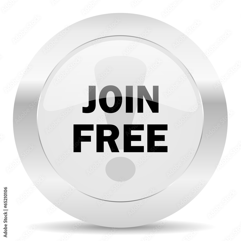 join free silver glossy web icon join free silver glossy web icon