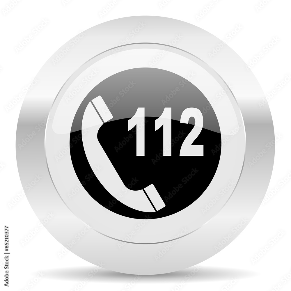 emergency call silver glossy web icon emergency call silver glossy web icon