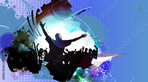Music banners. Vector