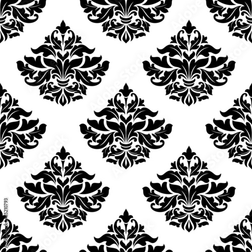 Royal damask seamless pattern