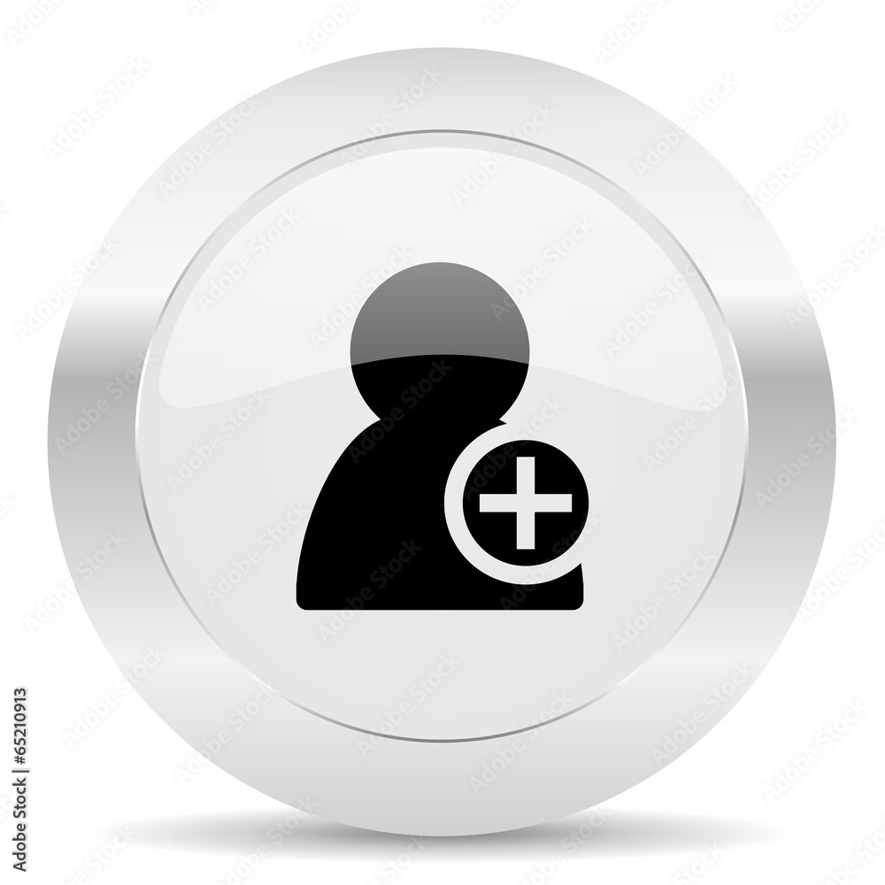 add contact silver glossy web icon add contact silver glossy web icon