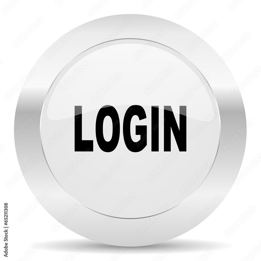 login silver glossy web icon login silver glossy web icon
