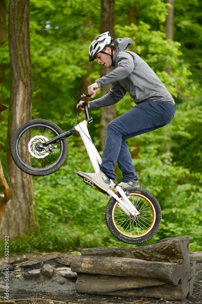 Fototapeta premium Trial Biker