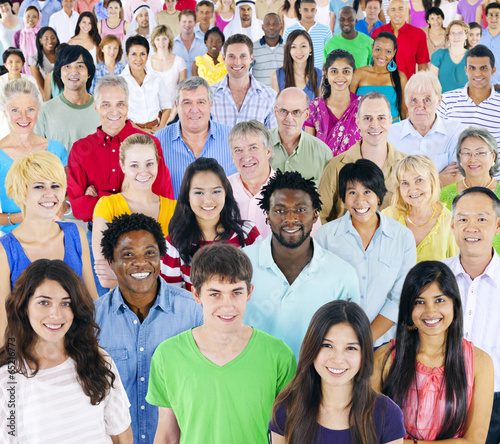 Large Group of multi- ethnic people photo