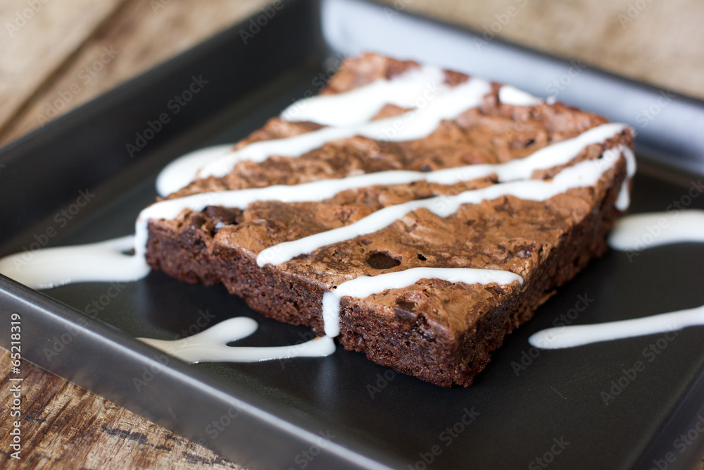 Delicious chocolate brownie