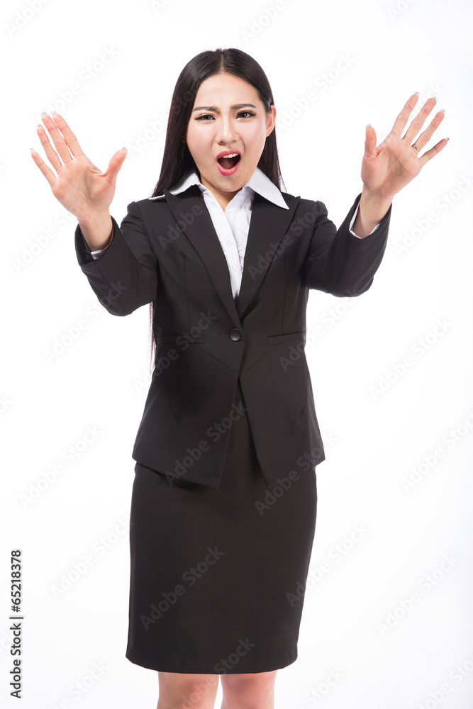 business woman. Isolated over white background business woman. Isolated over white background
