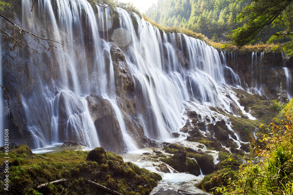 China, Sichuan Province, Jiuzhaigou waterfall