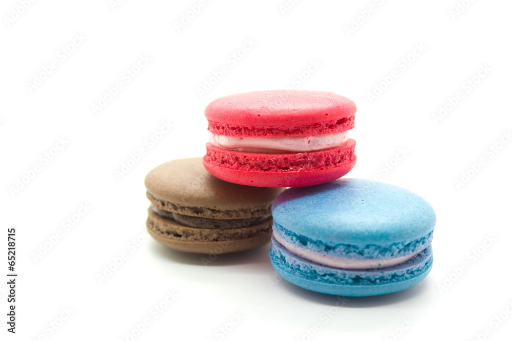 Colorful French Macaroons