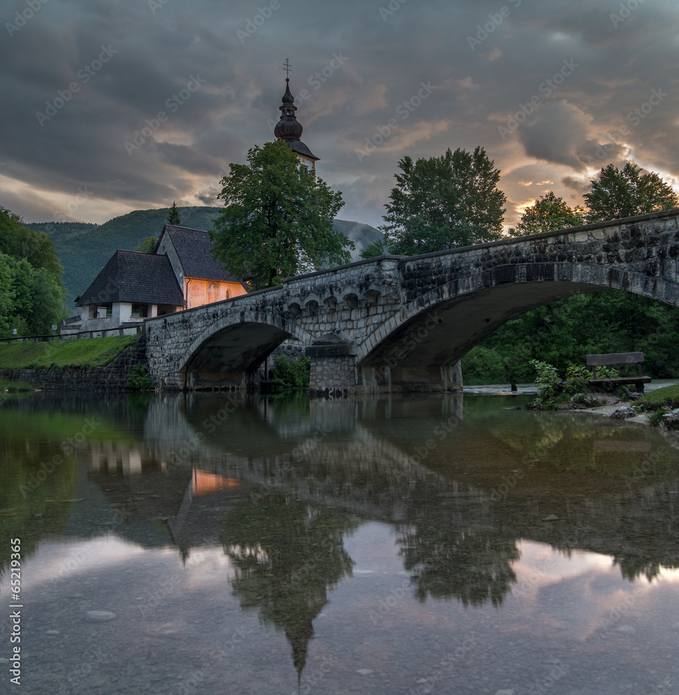 bridge over the lake