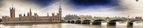 Storm over Westminster Bridge - London #65220351