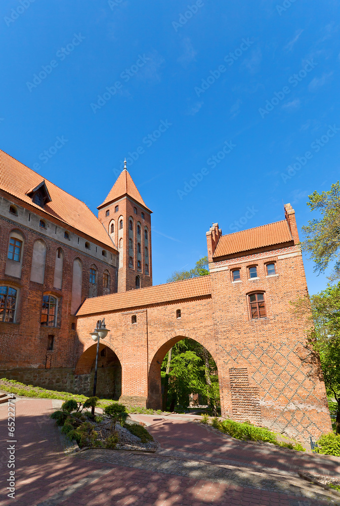 Marienwerder castle (1350) of Teutonic Order. Kwidzyn, Poland