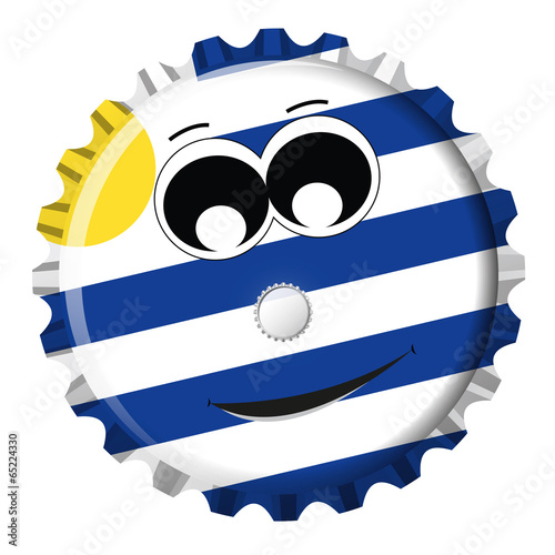 Uruguay Kronkorken Smiley