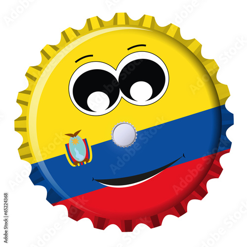 Ecuador Kronkorken Smiley