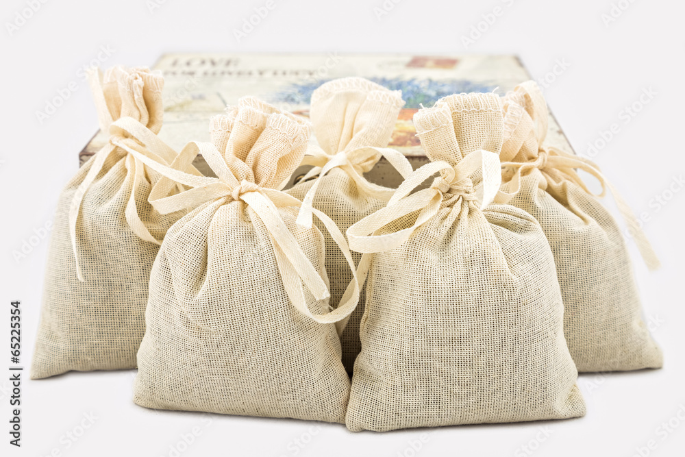 Textile sachet pouches Textile sachet pouches