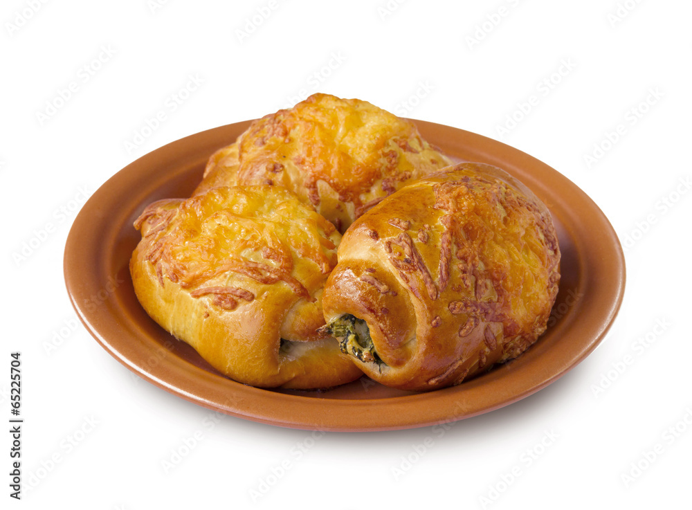 Patties with sheep cheese and spinach Patties with sheep cheese and spinach