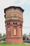 Old water tower near the railroad