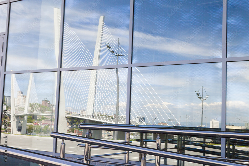 Fototapeta premium Big suspension bridge