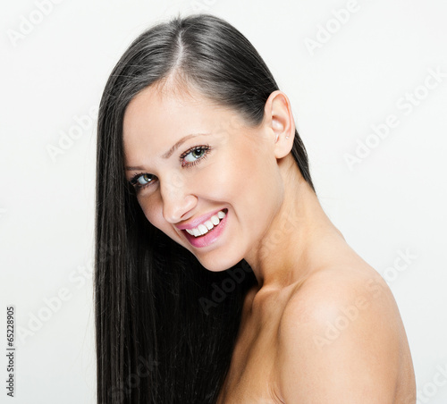 Beautiful Woman with Healthy Long Hair