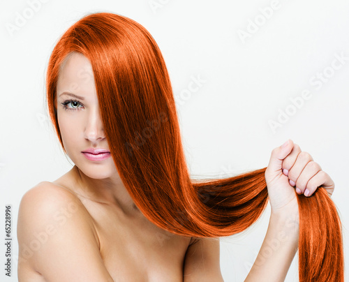Beautiful Woman with Healthy Long Hair