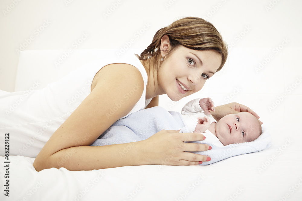 Mother loves her new baby Mother loves her new baby