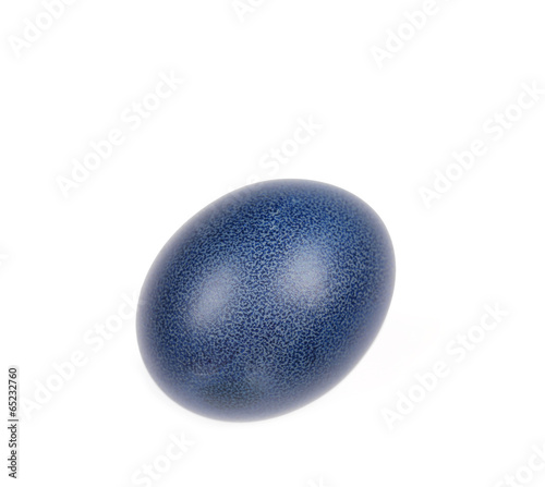 Close up of blue easter egg.