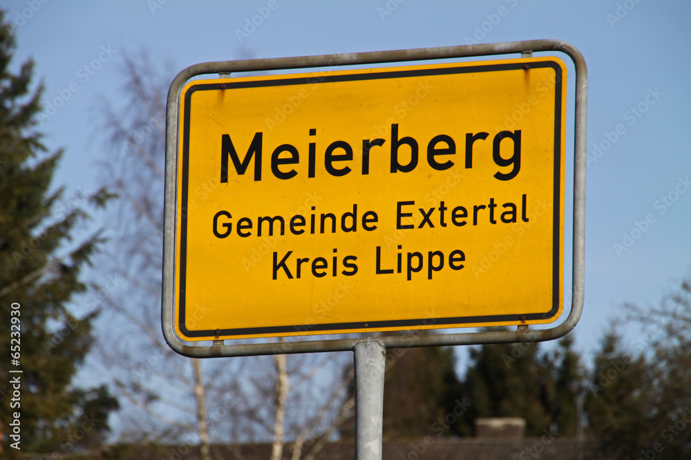 Ortsschild Meierberg Ortsschild Meierberg