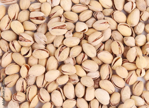 Close up of fresh pistachios.