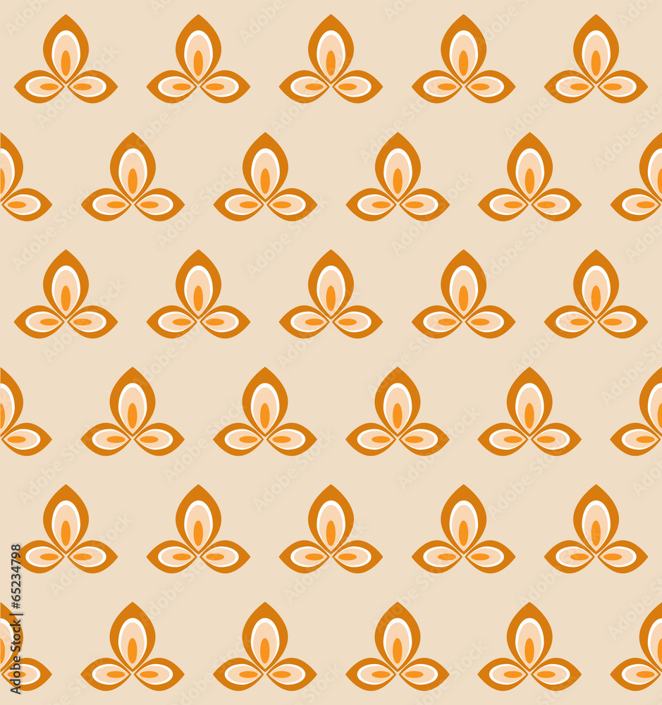 Retro Seamless Flower Pattern Retro Seamless Flower Pattern