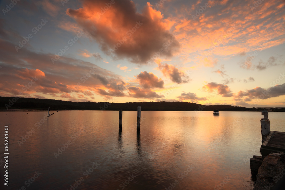 Sunset over Beautiful Bensville Central Coast, Australia Sunset over Beautiful Bensville Central Coast, Australia