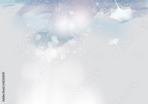 Cold landscape / Abstract floral background