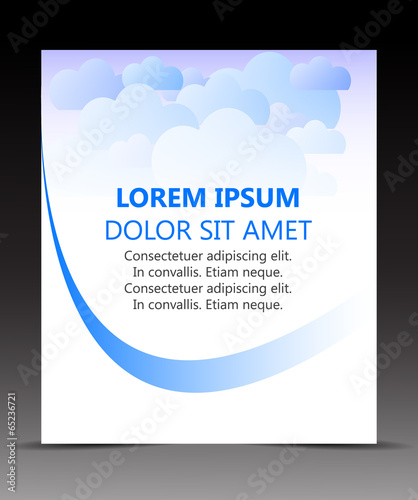 Business flyer template or corporate banner