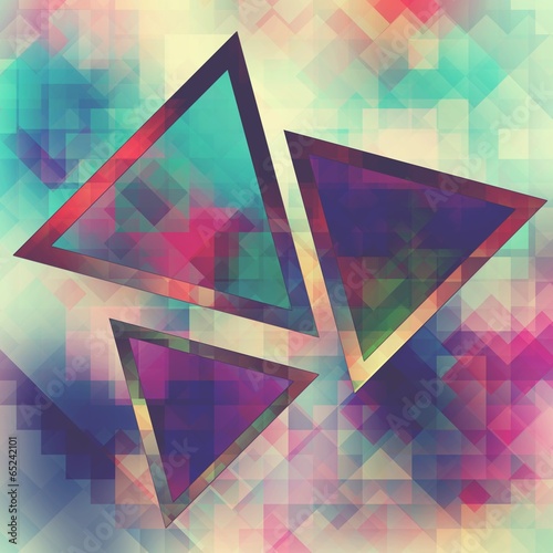 Triangle hipster background