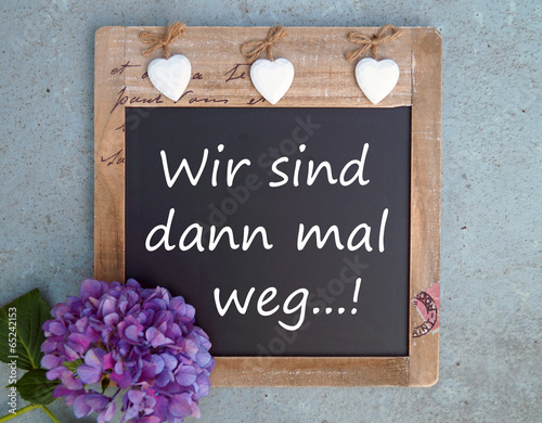 Wir sind dann mal weg...!