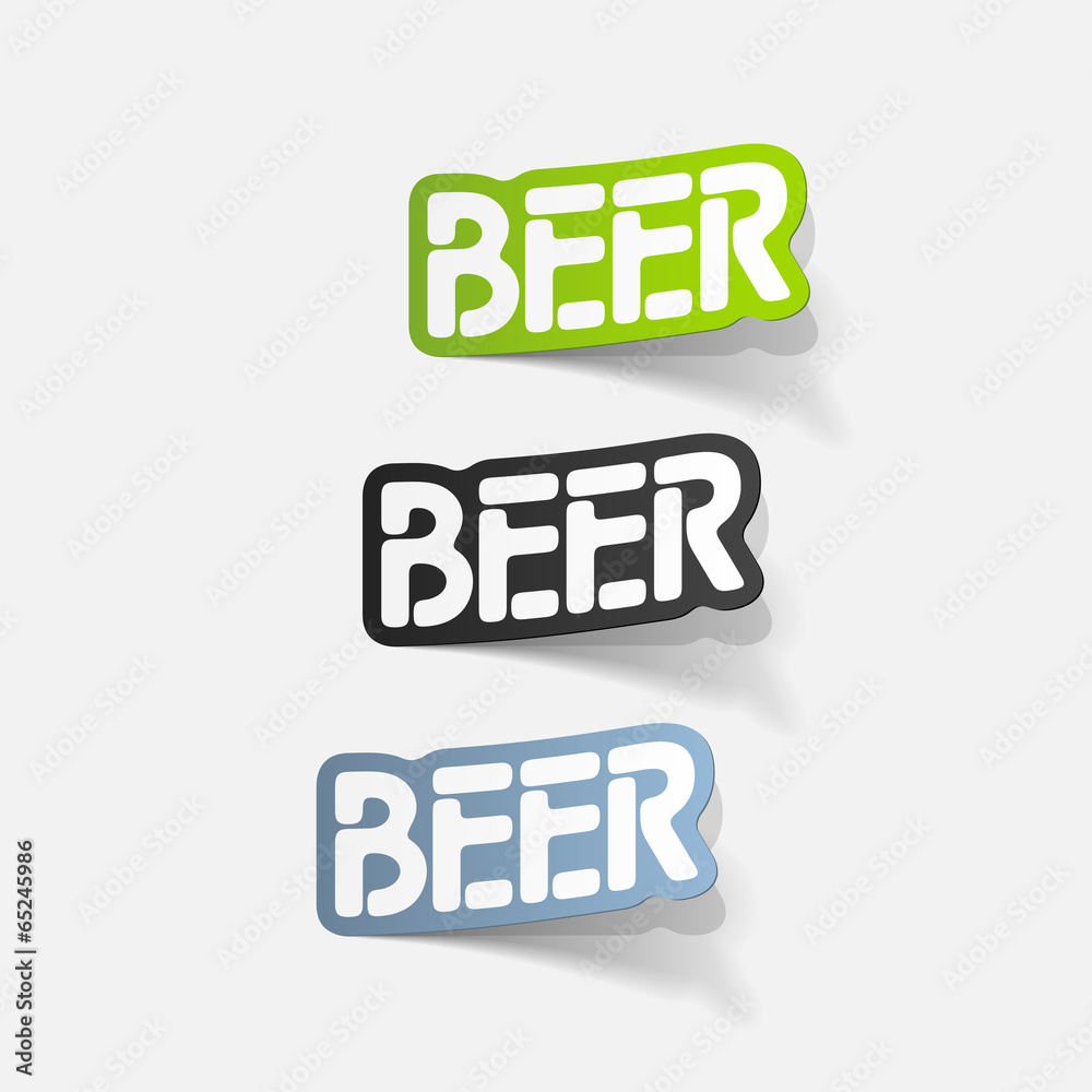 realistic design element: beer