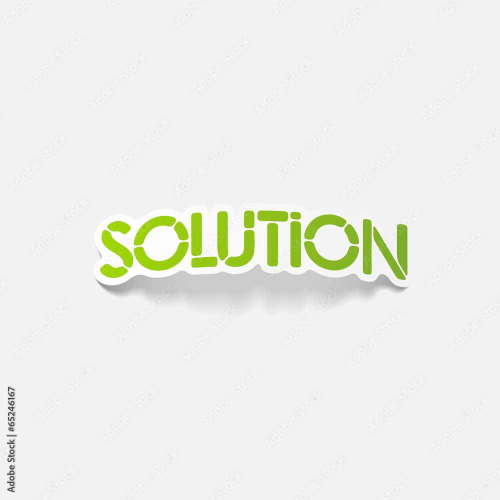 realistic design element: solution realistic design element: solution