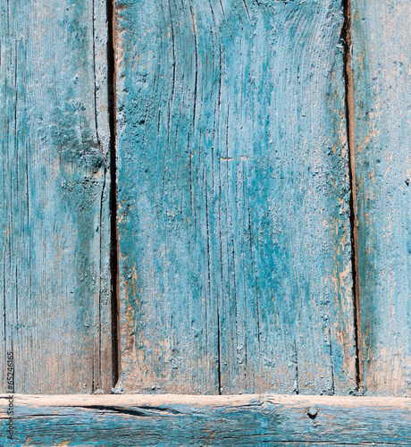 old wooden background painted with blue paint