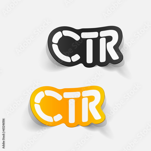 realistic design element: ctr