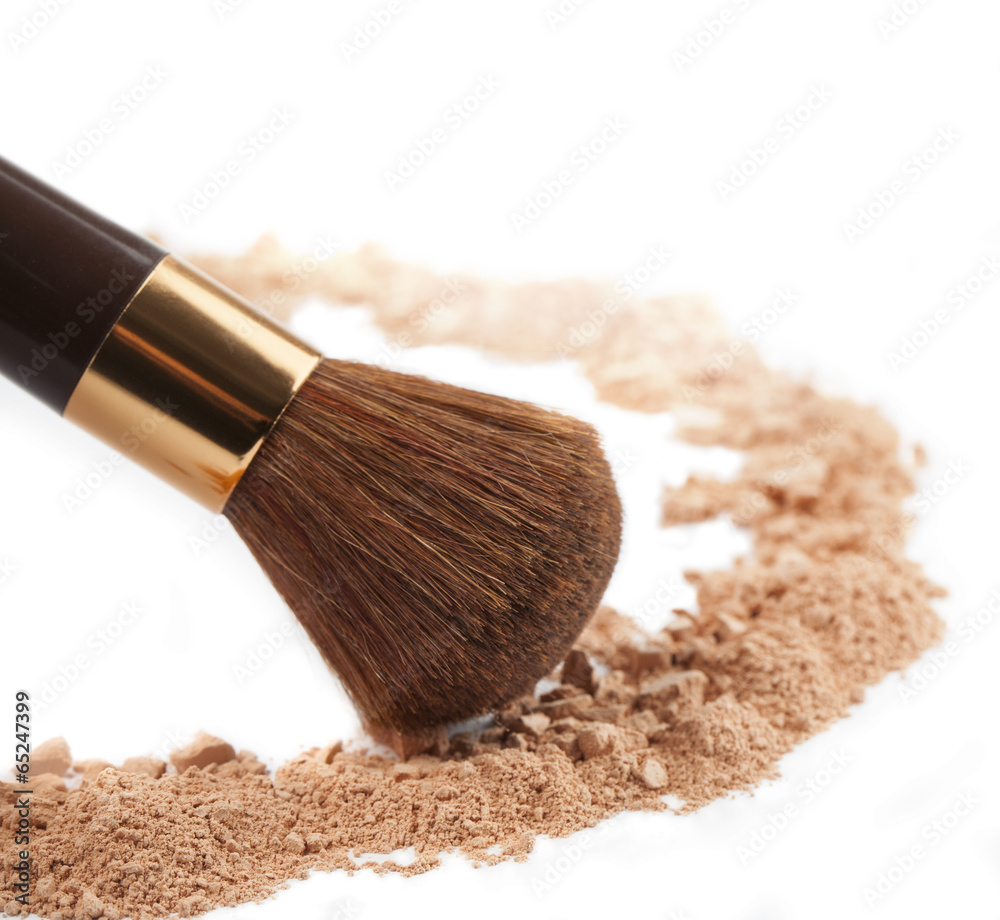 Isolated make-up powder Isolated make-up powder