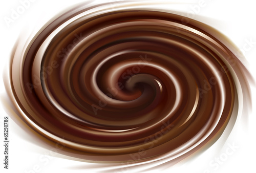 Vector background of swirling dark chocolate texture