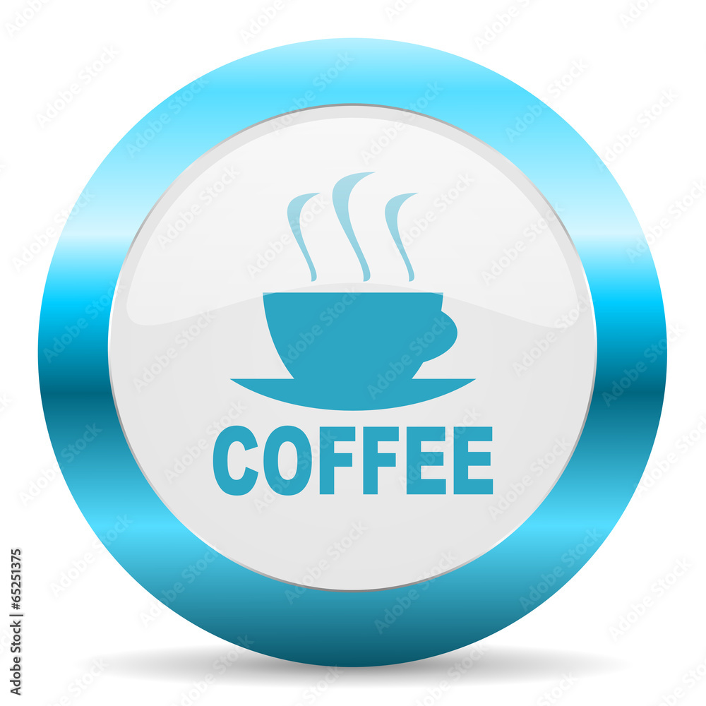 espresso blue glossy icon espresso blue glossy icon