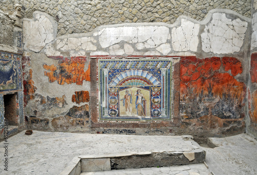 Ercolano, scavi archeologici - mosaici photo