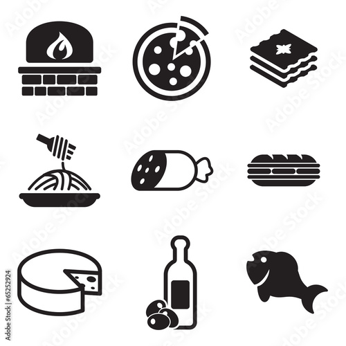Italian Food Icons photo