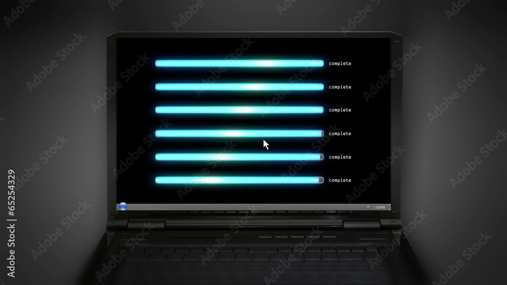 Loading Group following black laptop screen Loading Group following black laptop screen