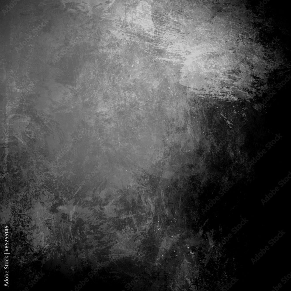 abstract black background, old black vignette border frame on wh