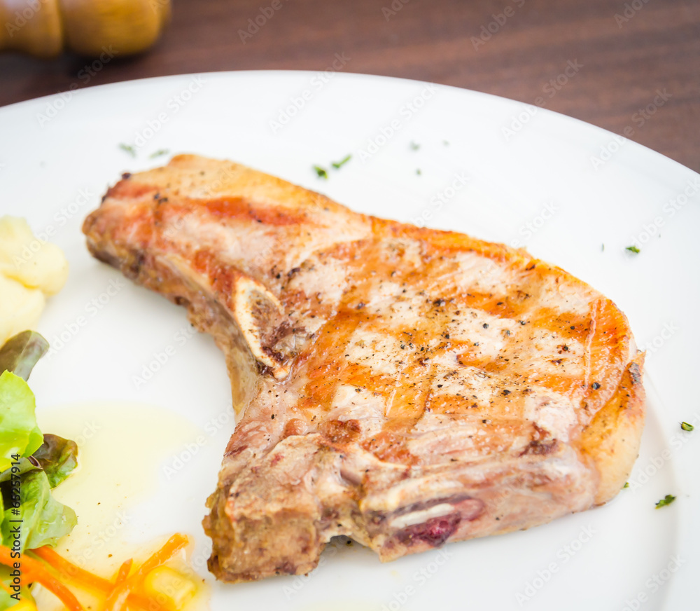 Pork chops steak Pork chops steak