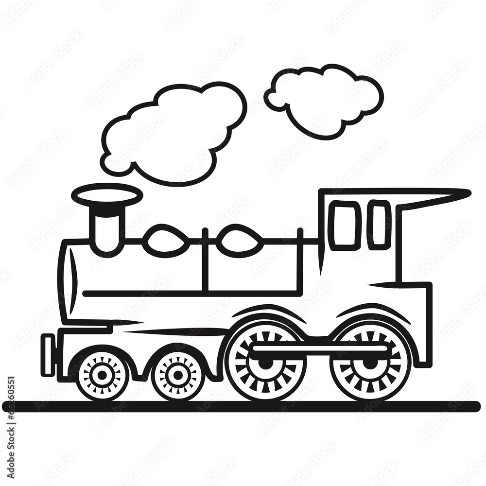  Zeichnung Einer Dampflok Eisenbahn 